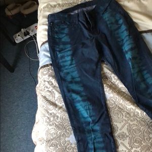 Tie dye jeans